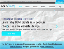 Tablet Screenshot of boldlights.com